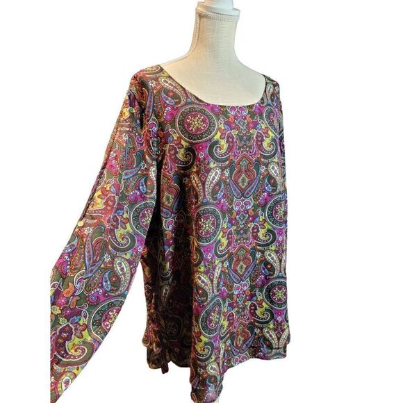 Zac & Rachel Blouse, Plus Size 3X - Picture 5 of 9